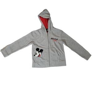 Mickey &‎ Company Size S Vintage Youth Fleece Zip Hooded Sweatshirt Mickey Peep